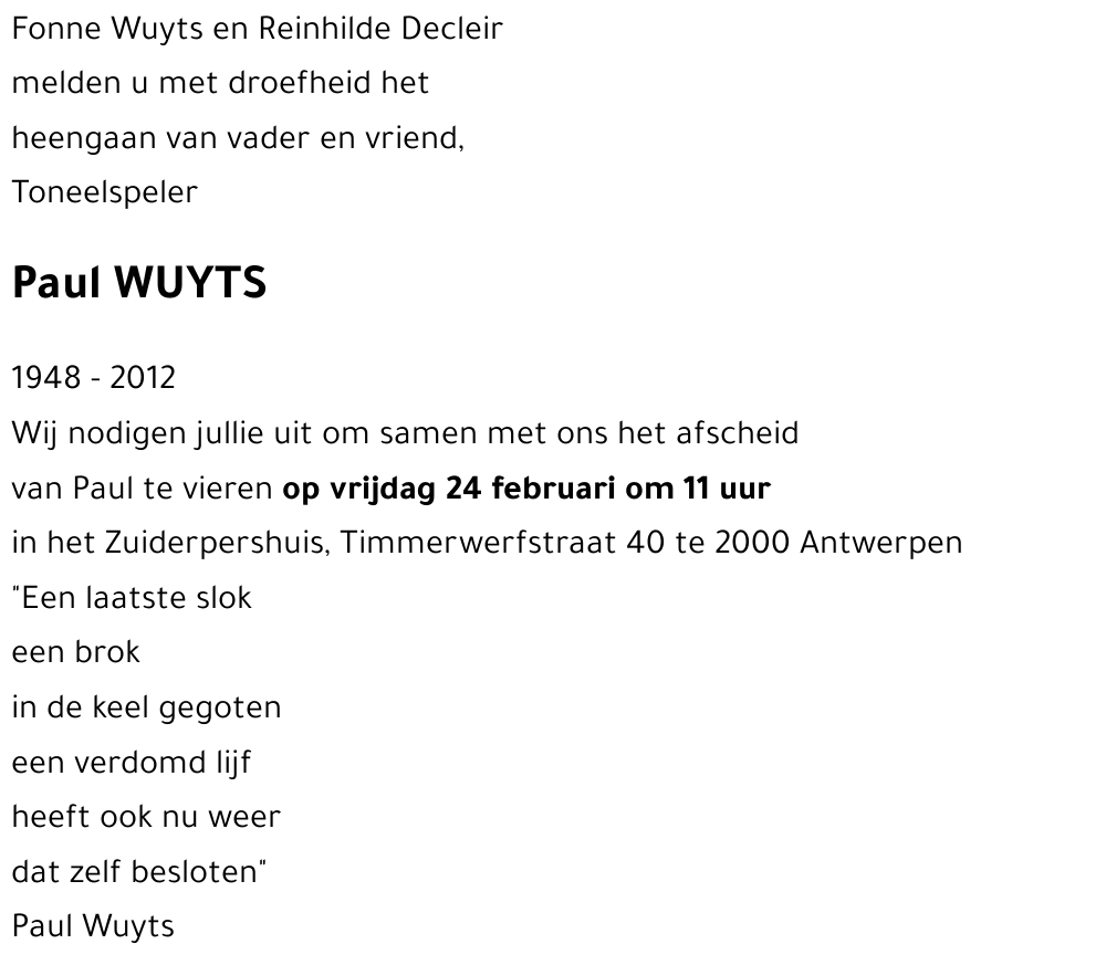 Paul WUYTS
