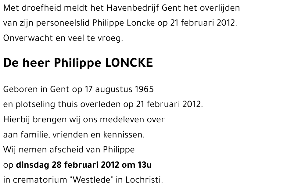 Philippe LONCKE
