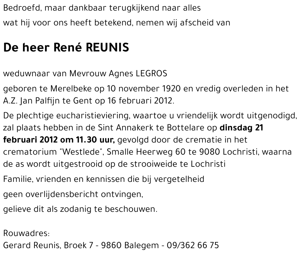 René REUNIS