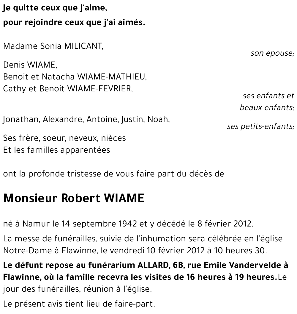 Robert WIAME