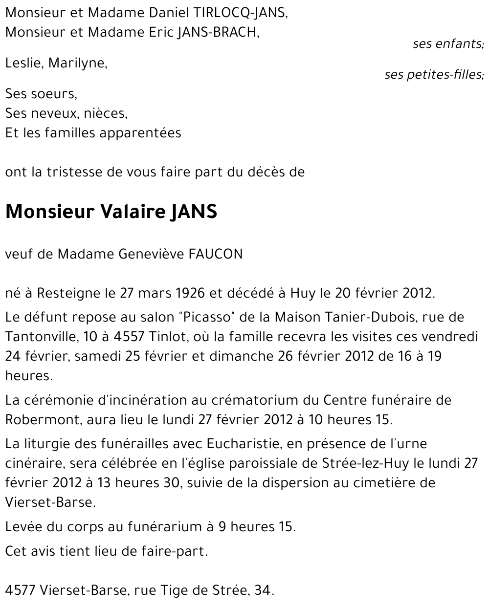 Valaire JANS