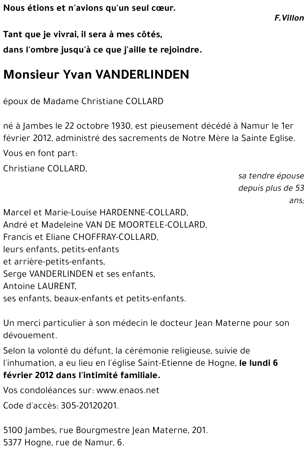 Yvan VANDERLINDEN
