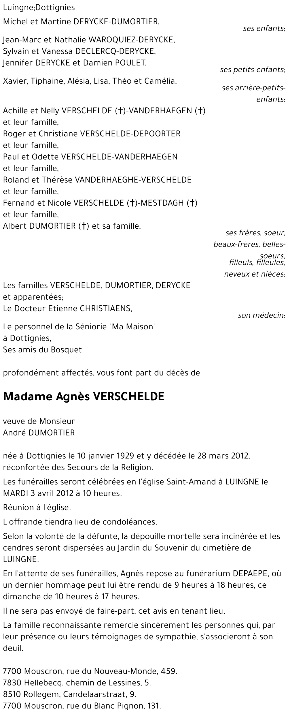 Agnès VERSCHELDE
