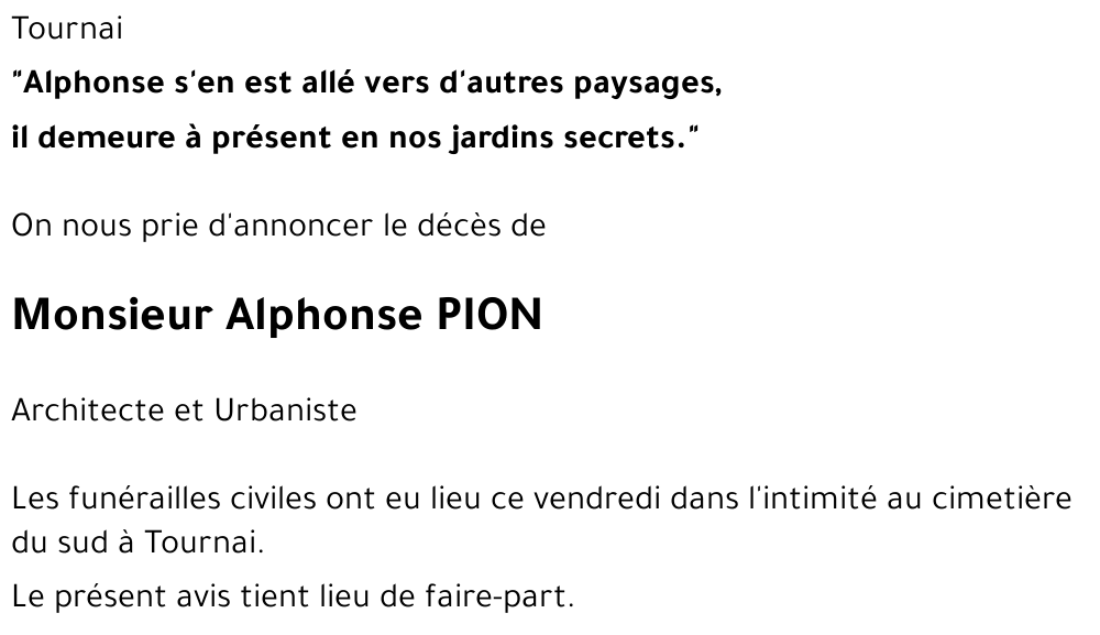 Alphonse PION