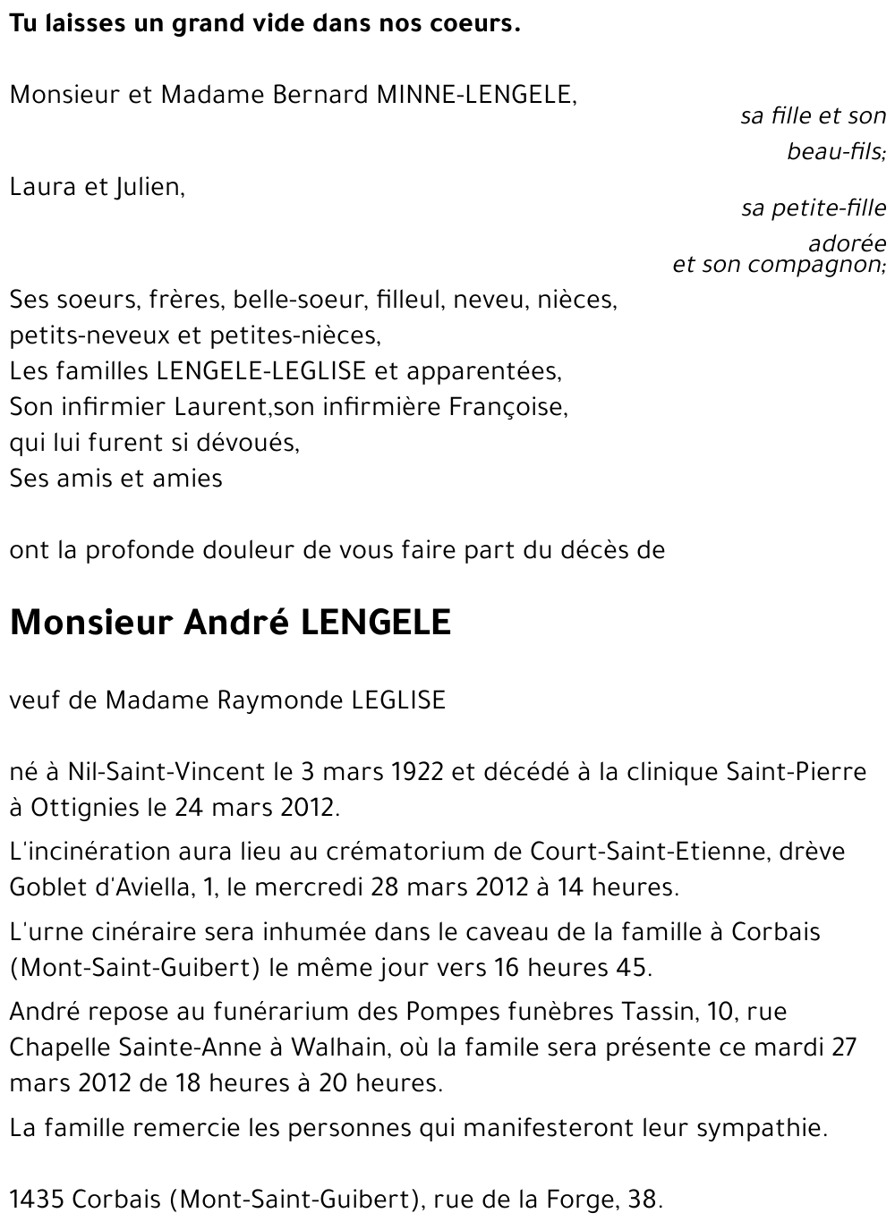 André LENGELE