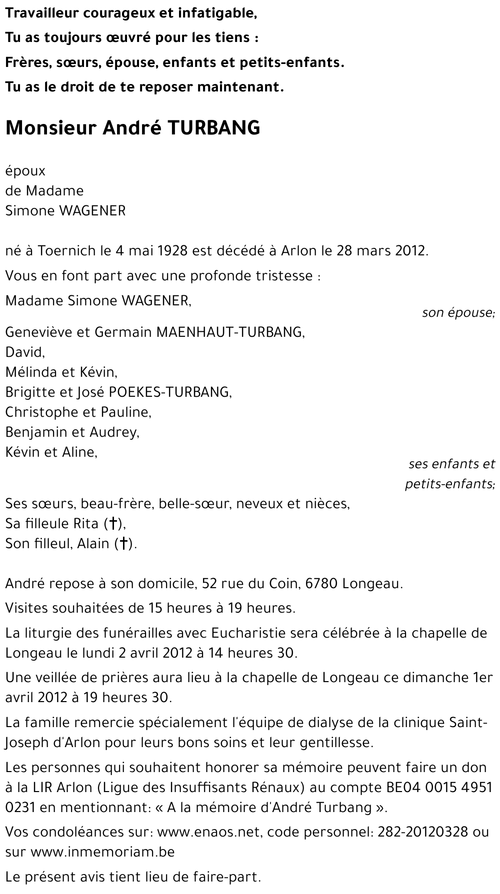 André TURBANG