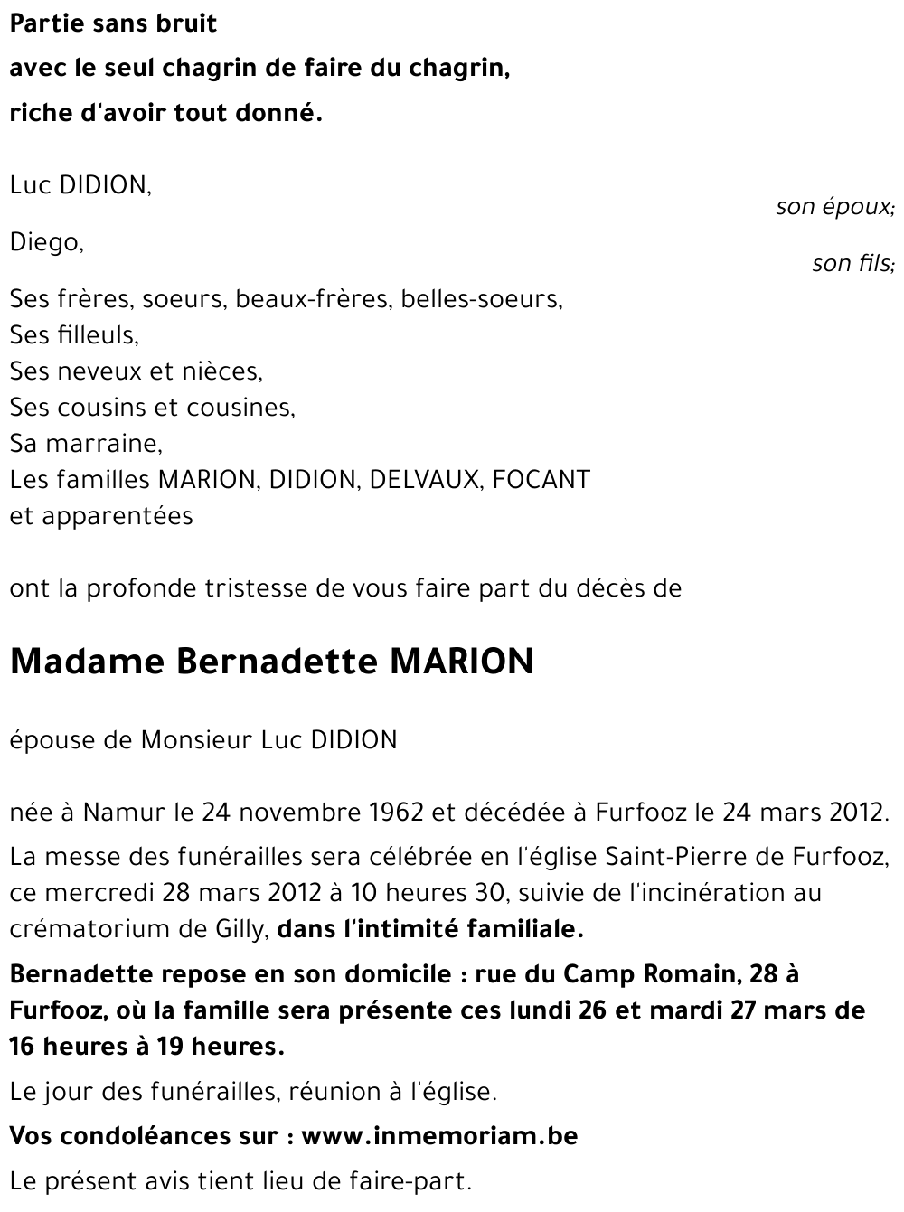 Bernadette MARION