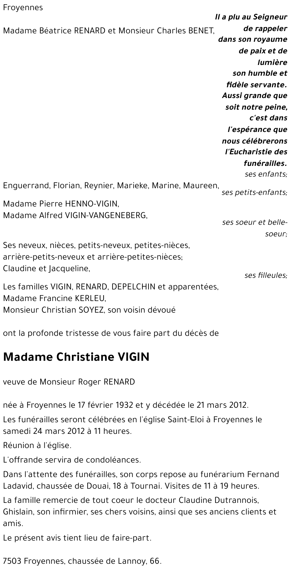 Christiane VIGIN