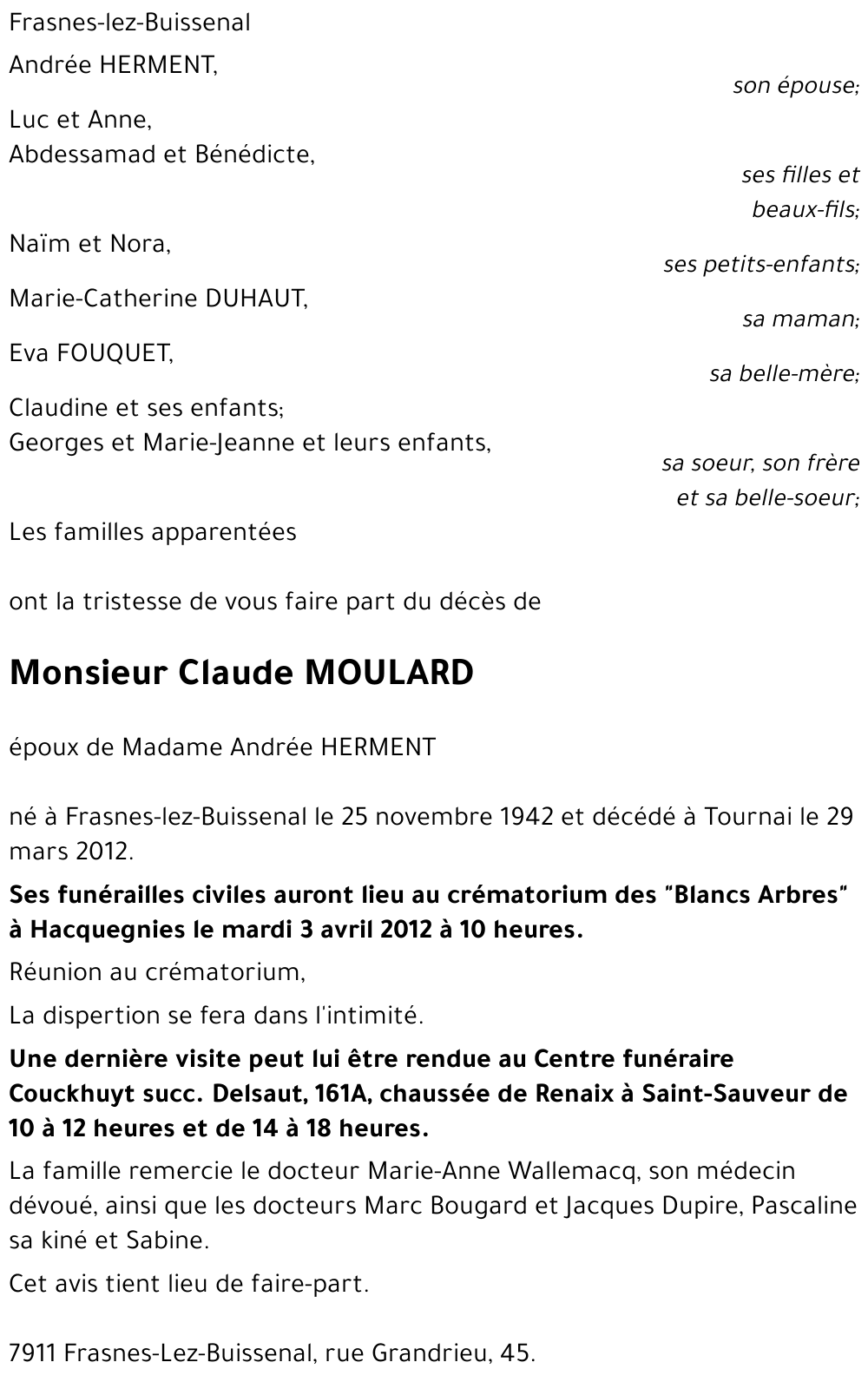 Claude MOULARD
