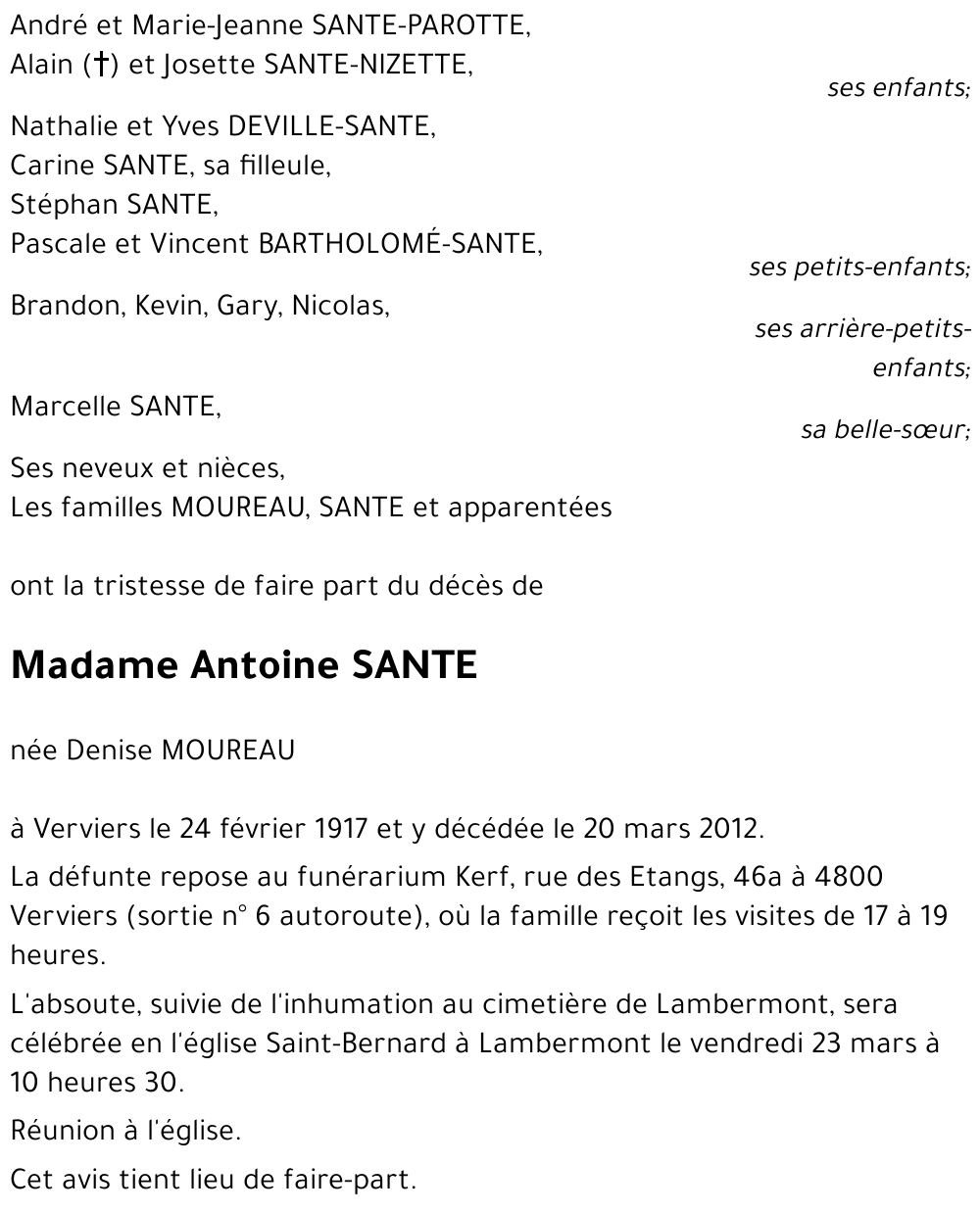 Denise MOUREAU