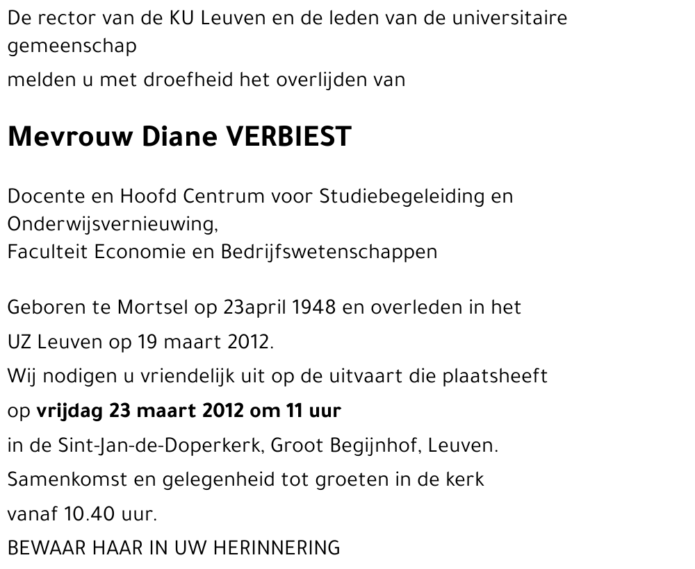 Diane VERBIEST