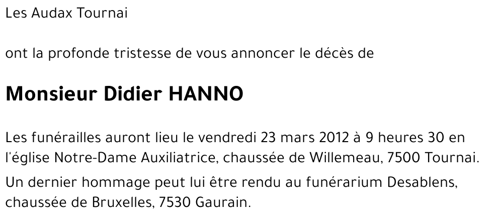 Didier HANNO