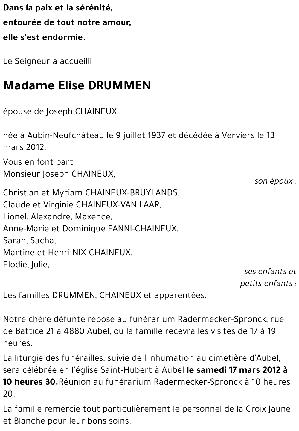 Elise DRUMMEN