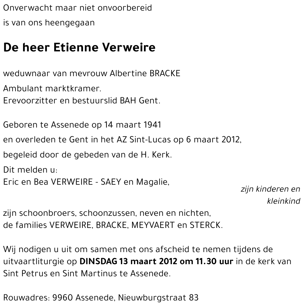Etienne Verweire