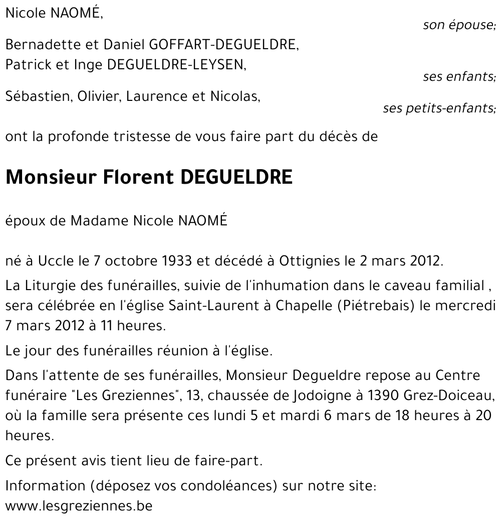 Florent DEGUELDRE