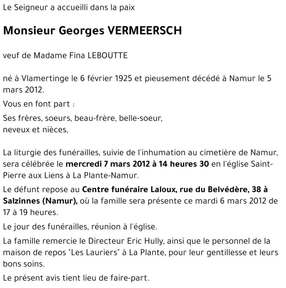 Georges VERMEERSCH