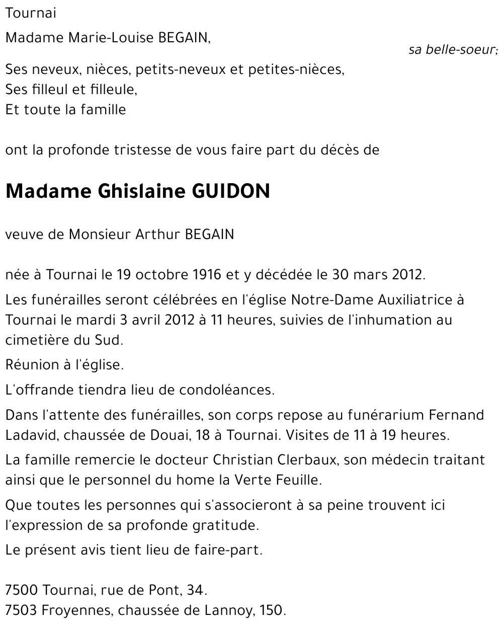 Ghislaine GUIDON