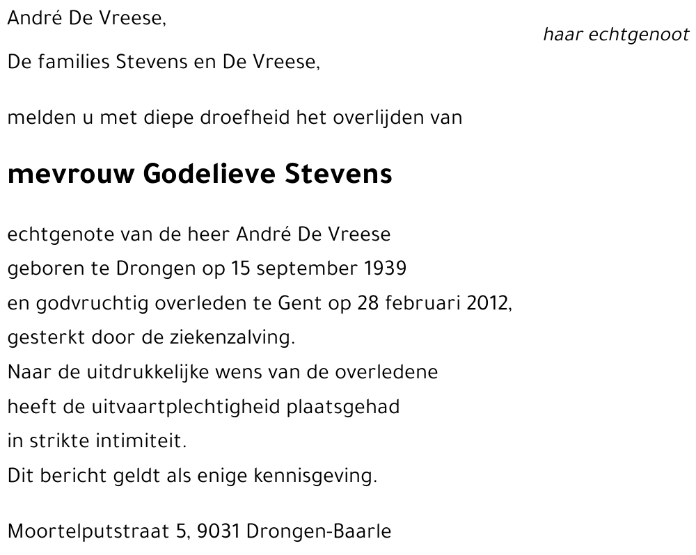 Godelieve Stevens