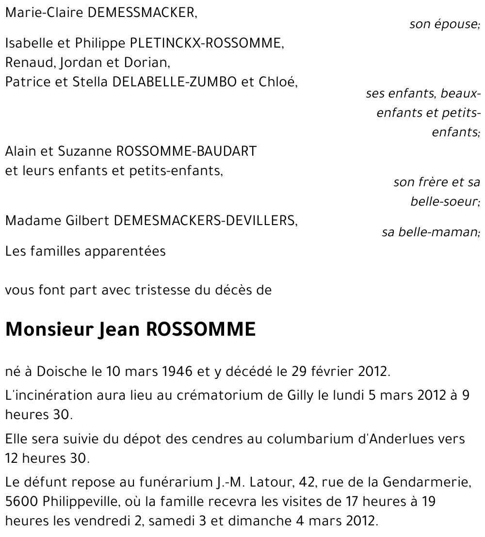 Jean Rossomme