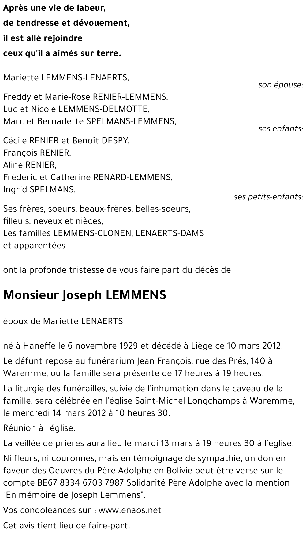 Joseph LEMMENS