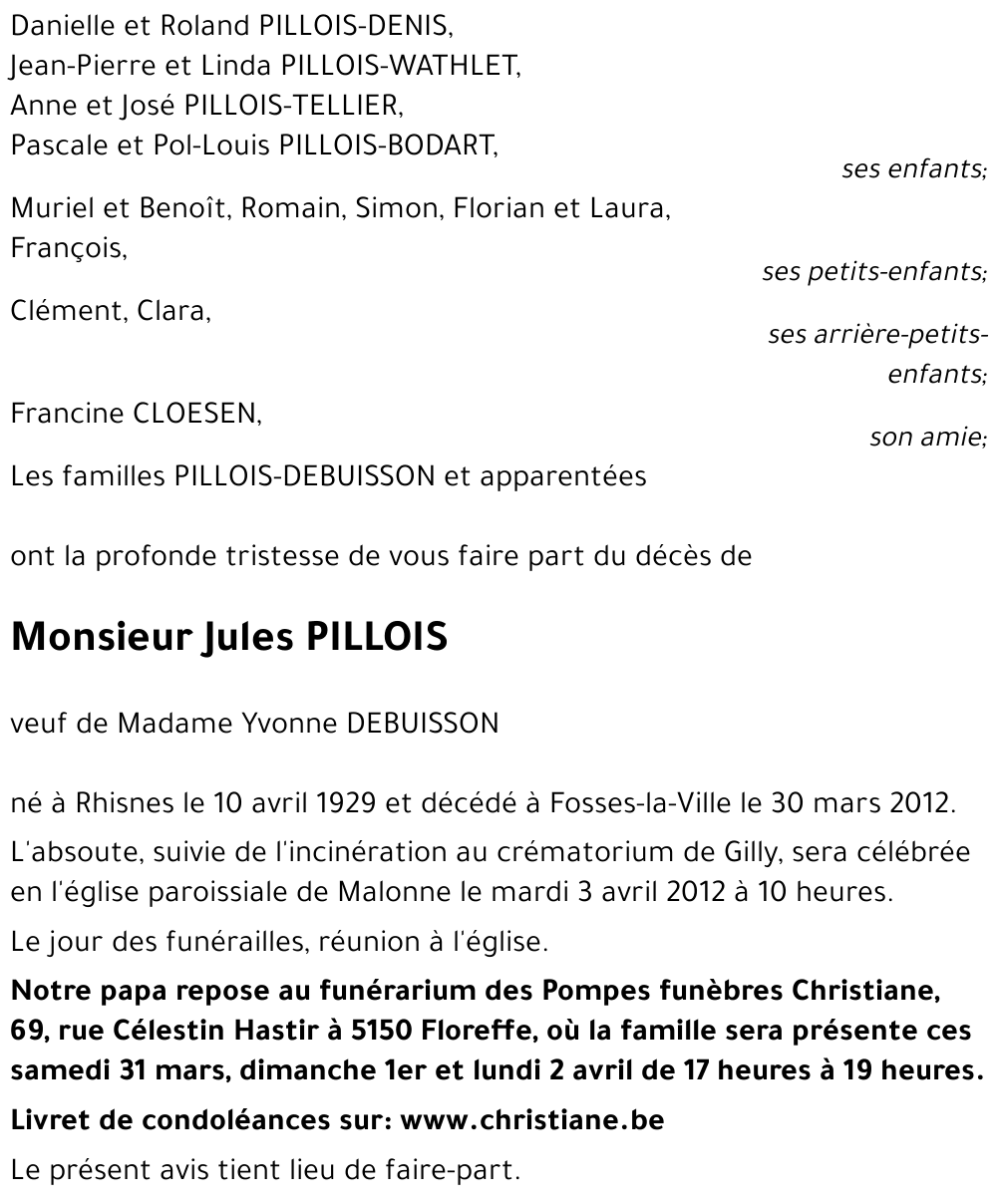 Jules PILLOIS