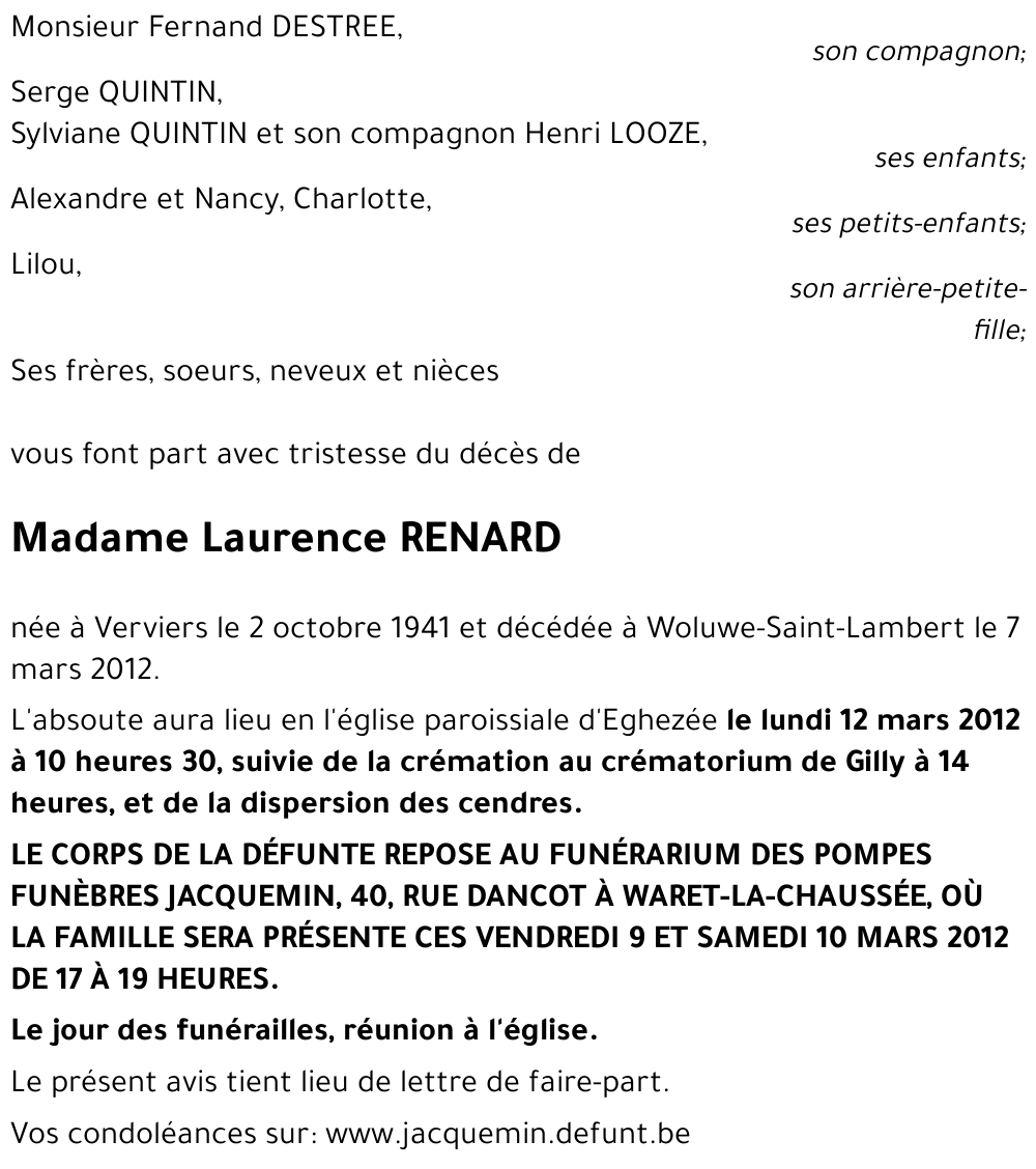 Laurence RENARD