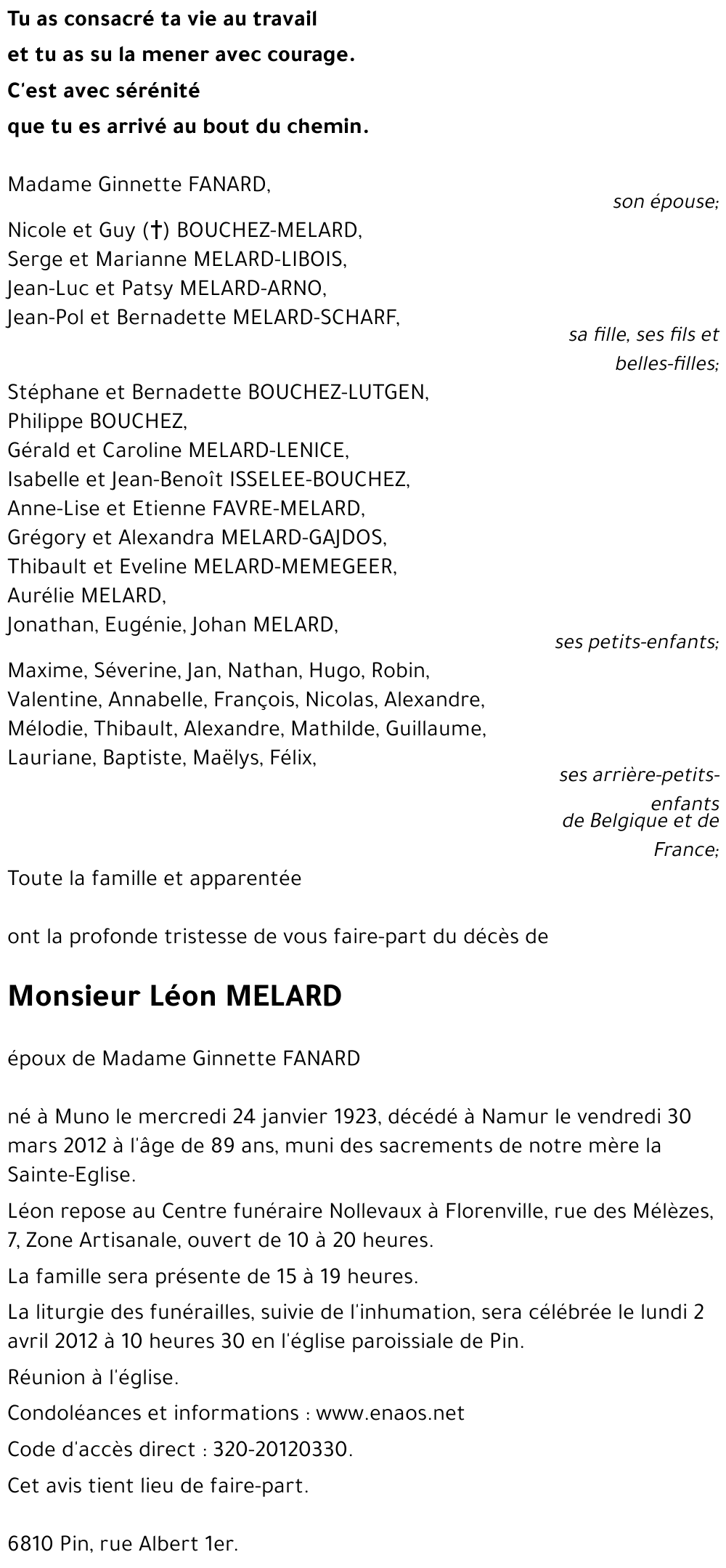 Léon MELARD