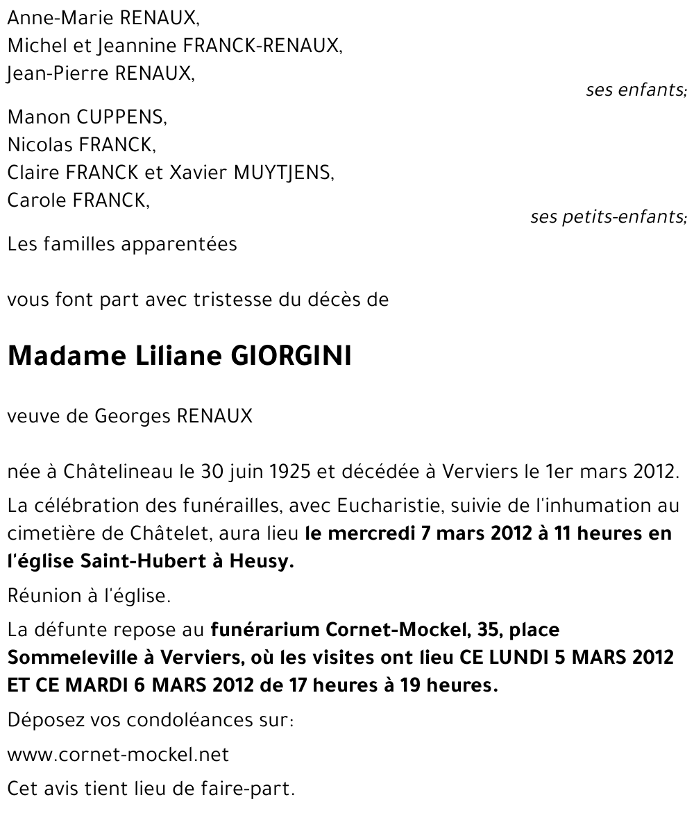 Liliane GIORGINI