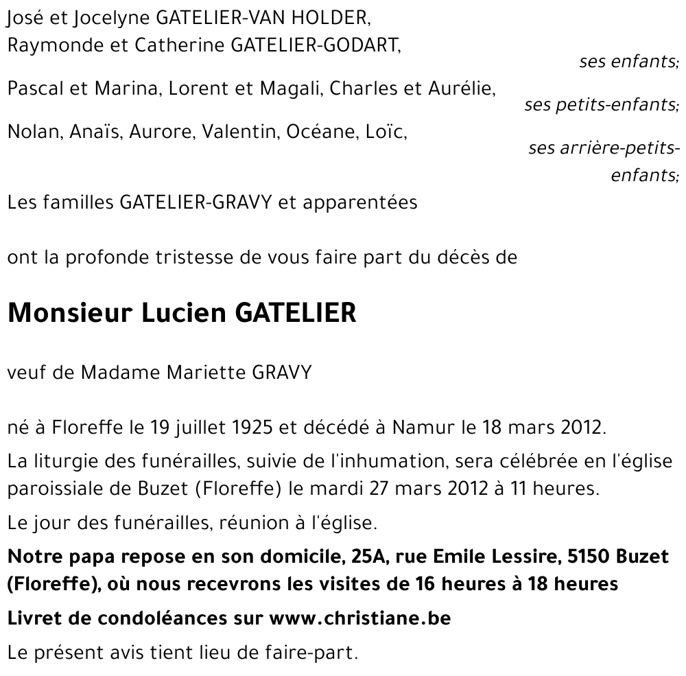 Lucien GATELIER