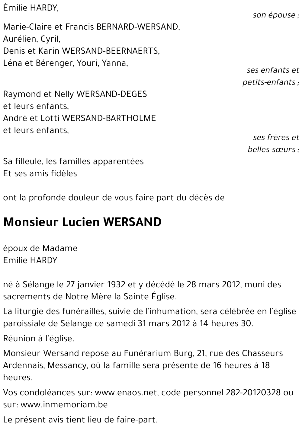 Lucien WERSAND