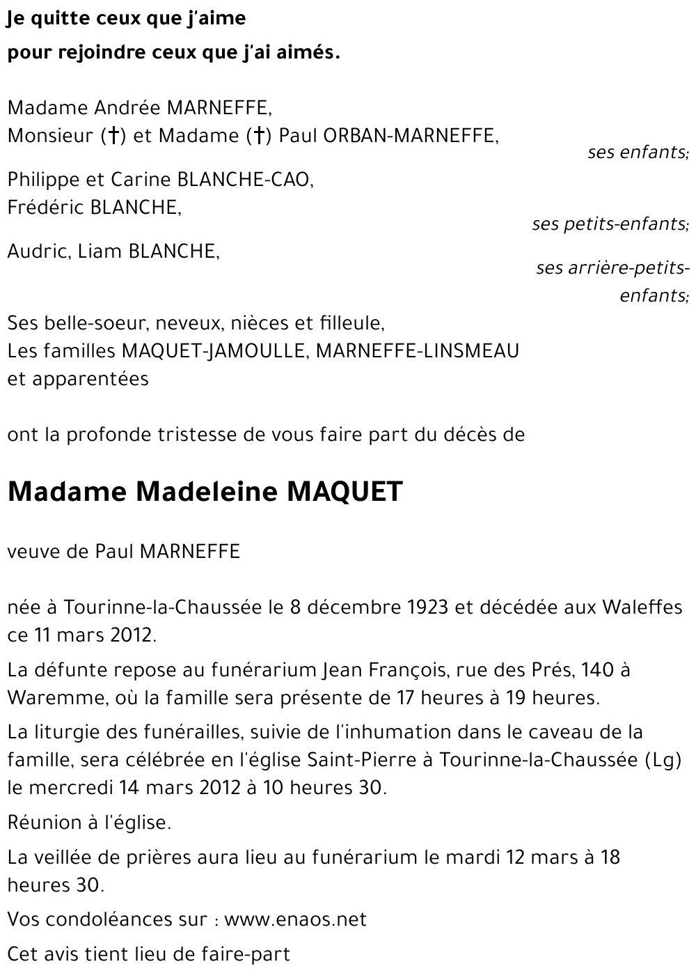 Madeleine MAQUET