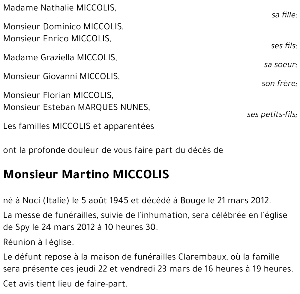 Martino MICCOLIS