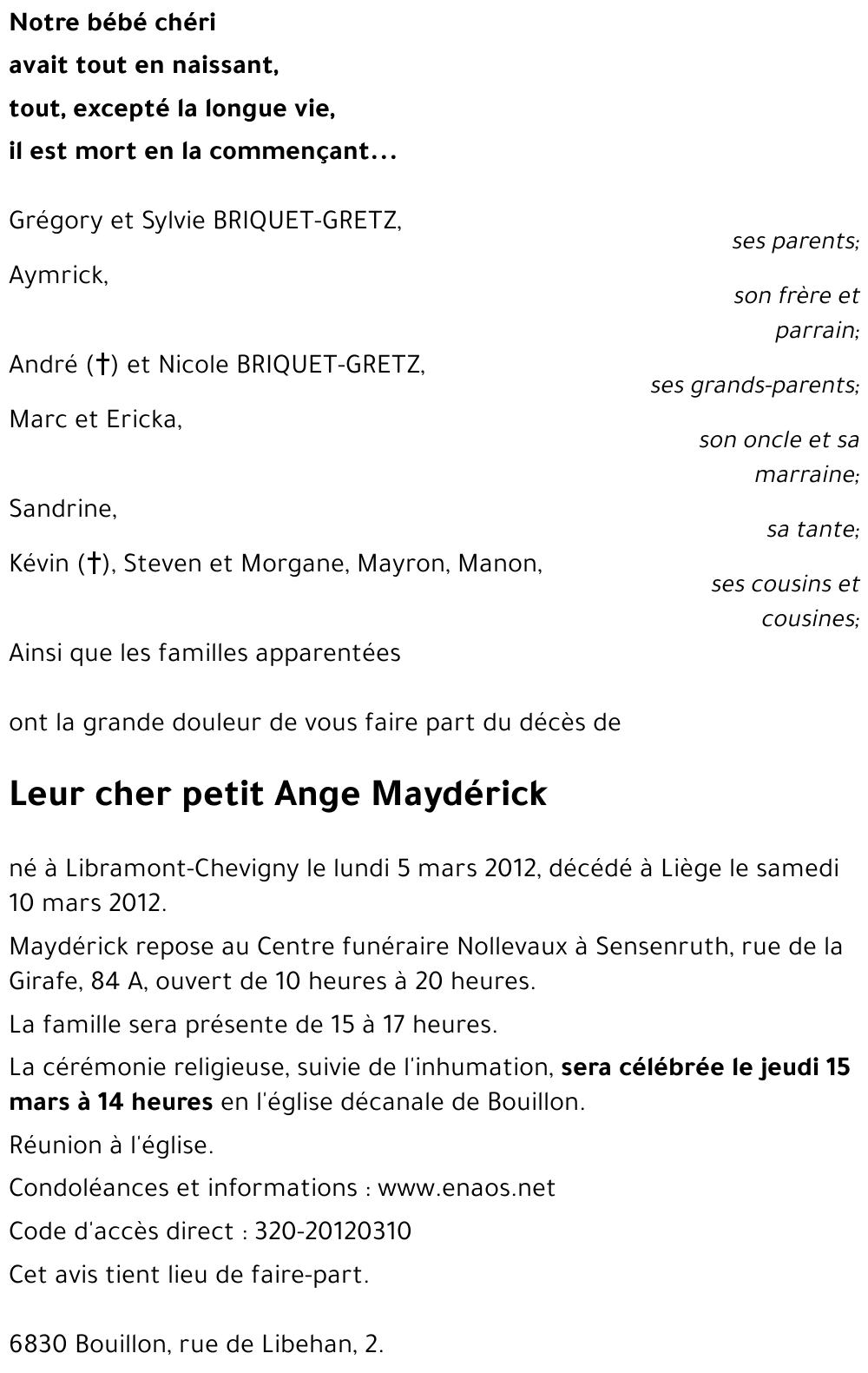 Maydérick BRIQUET