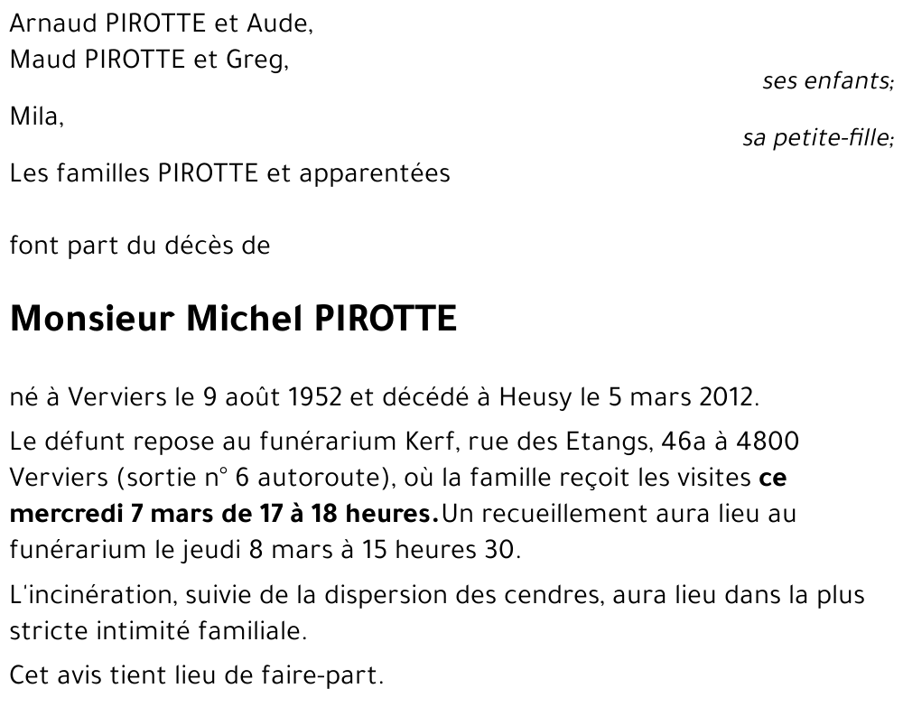 Michel PIROTTE