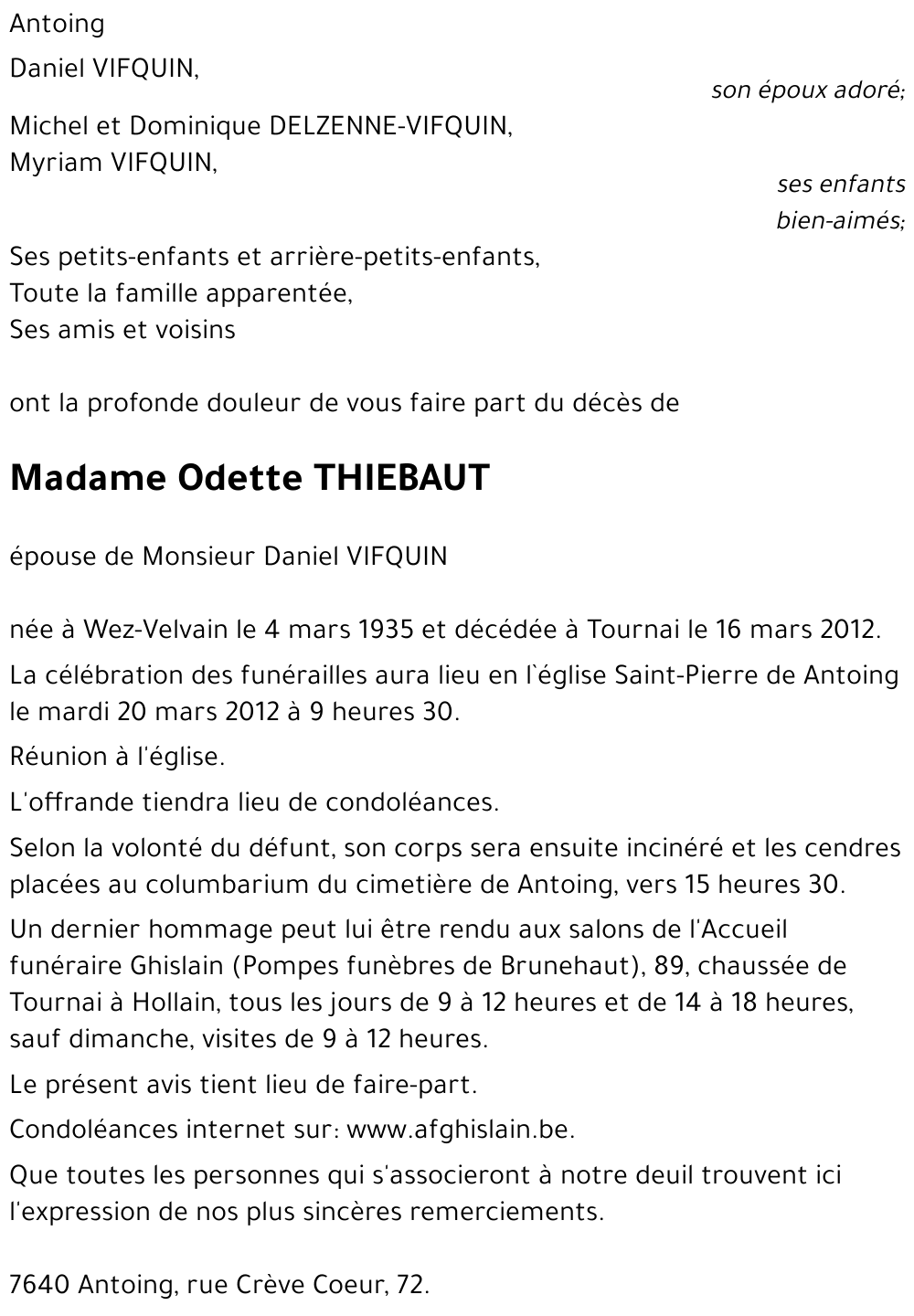 Odette THIEBAUT