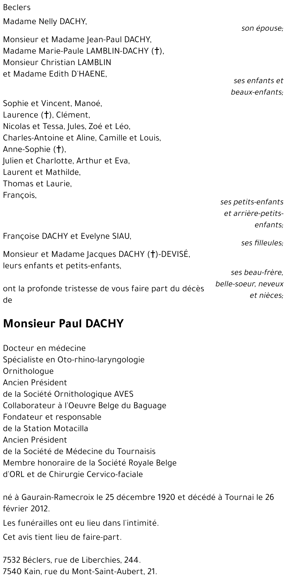 Paul DACHY