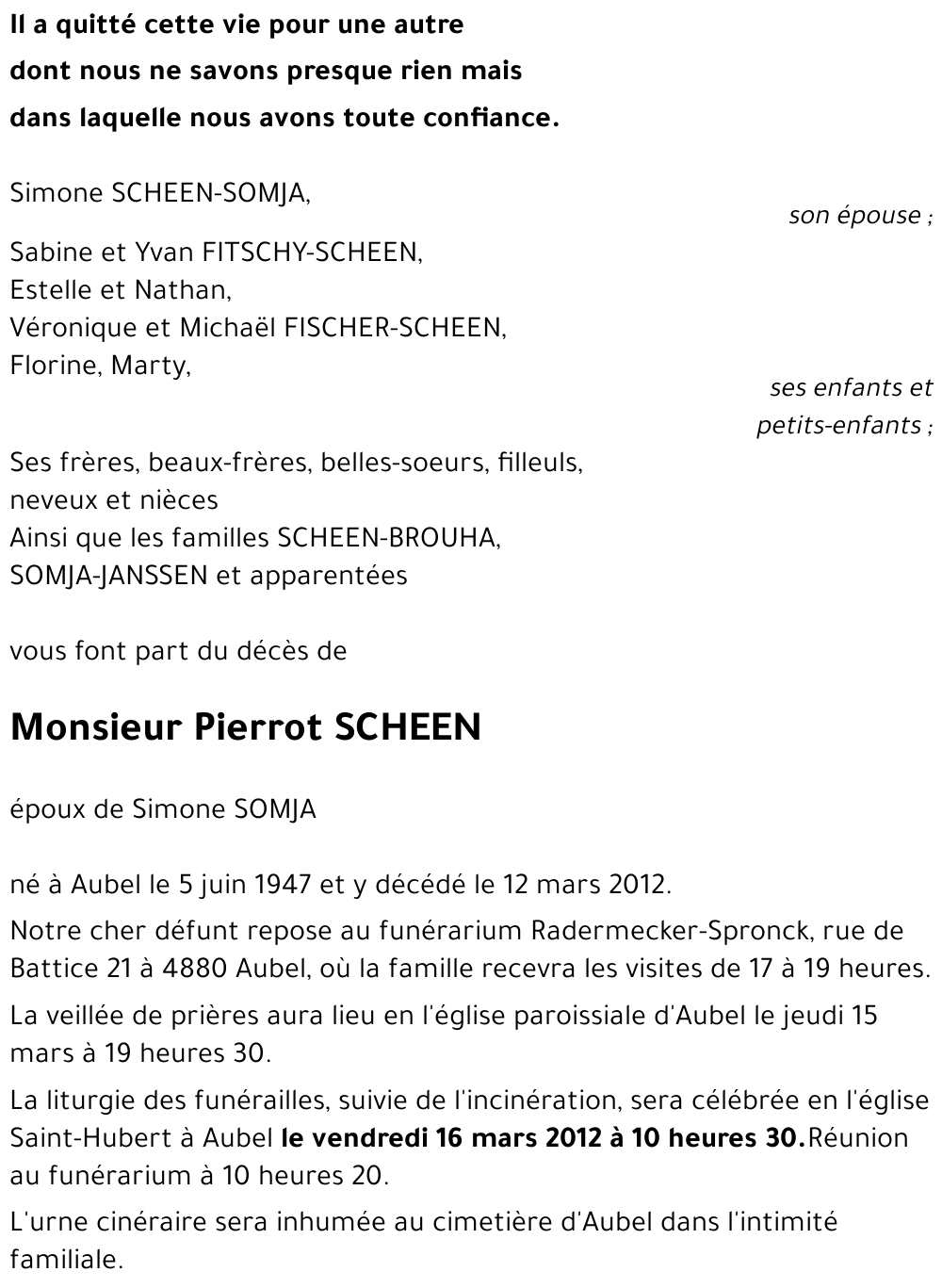 Pierrot SCHEEN