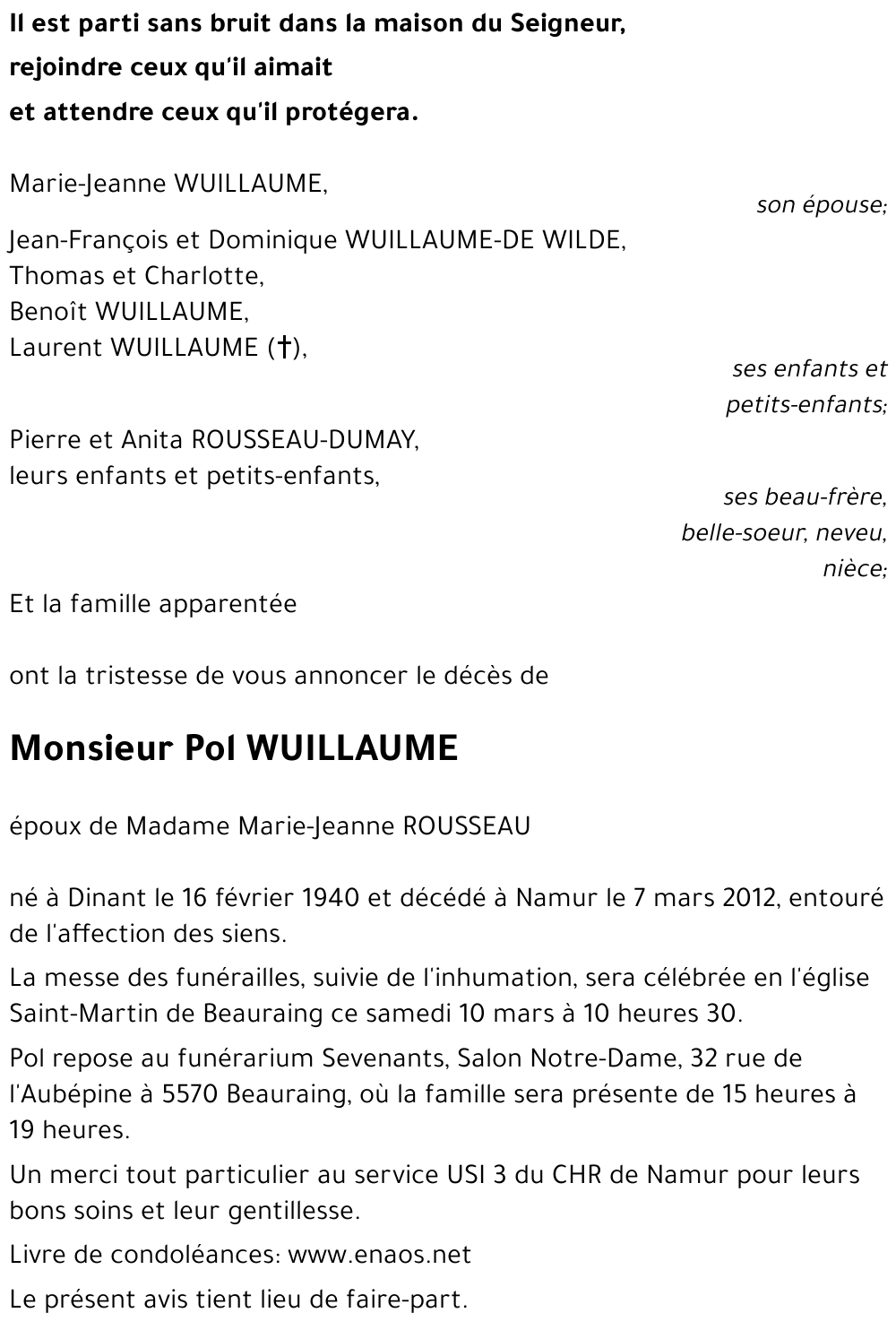 Pol WUILLAUME