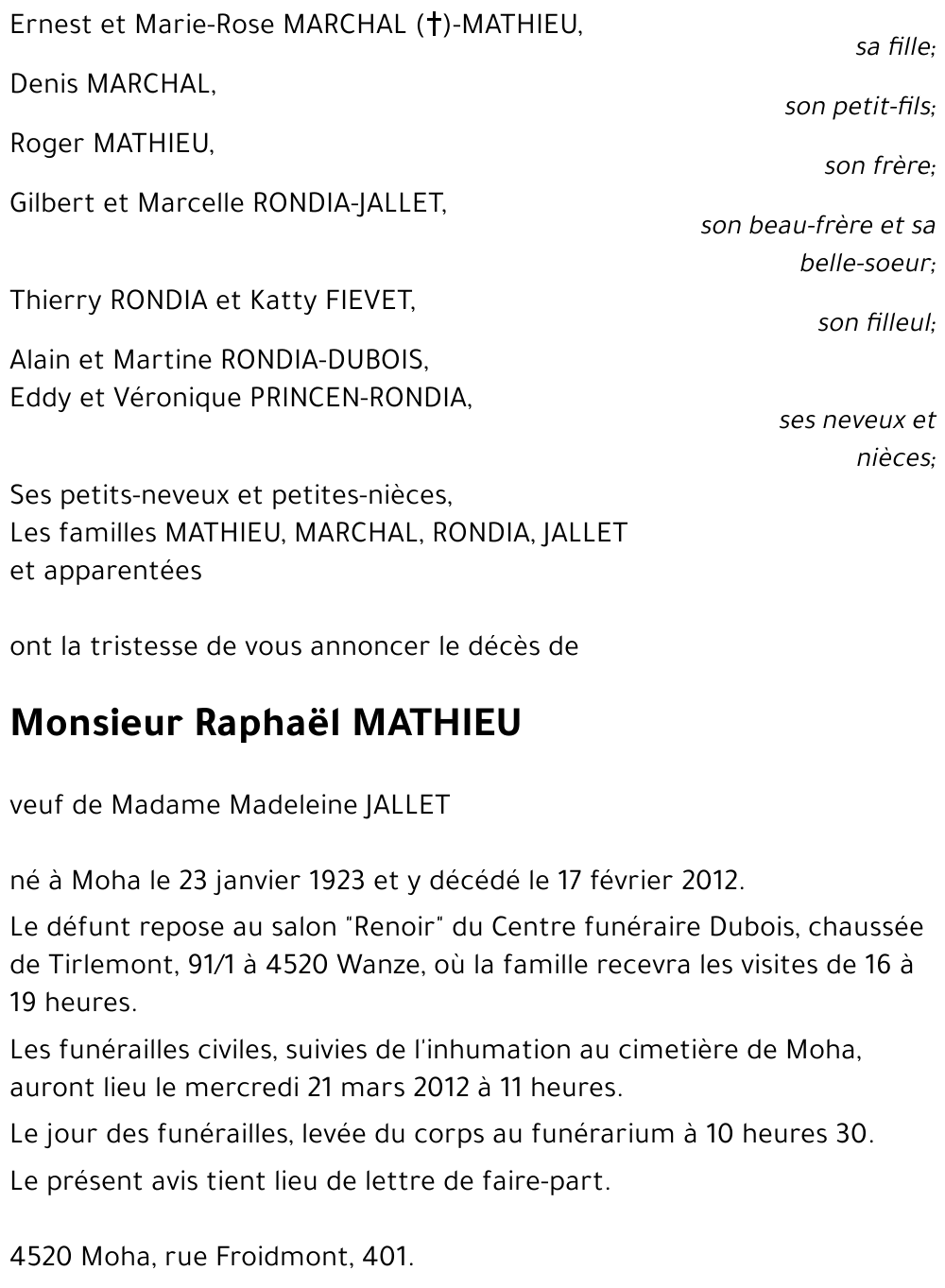 Raphaël MATHIEU