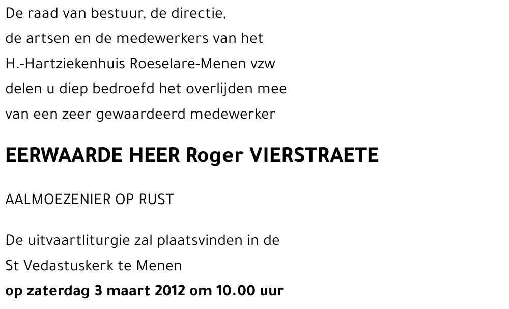 Roger VIERSTRAETE