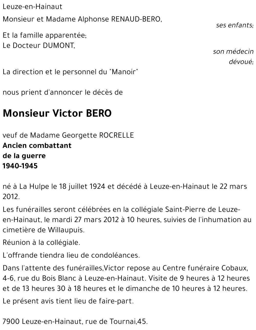 Victor Bero