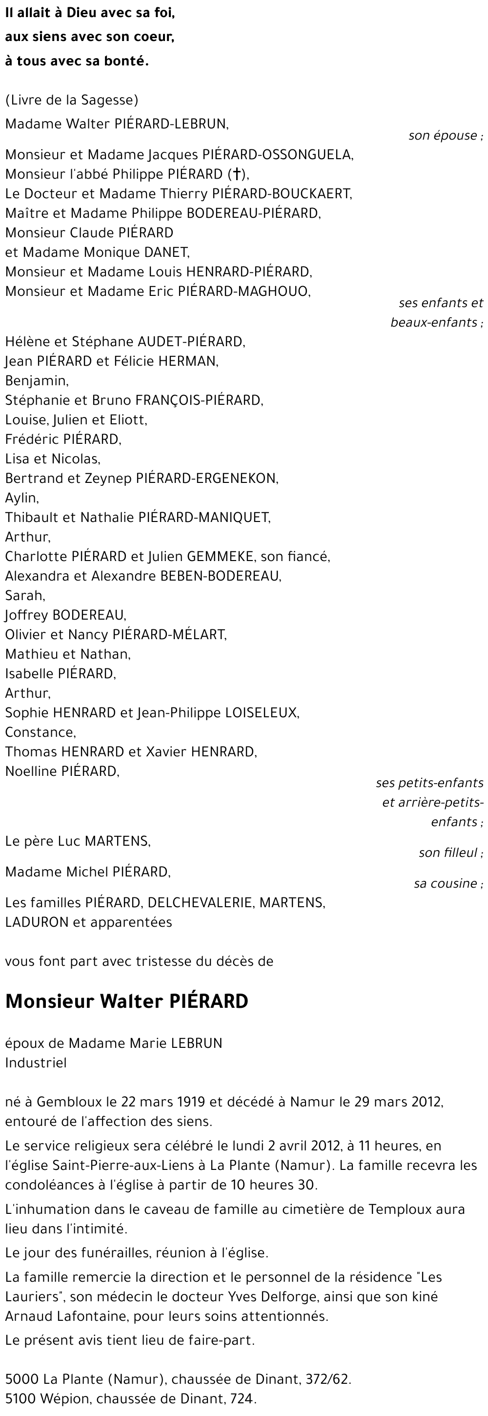 Walter PIÉRARD