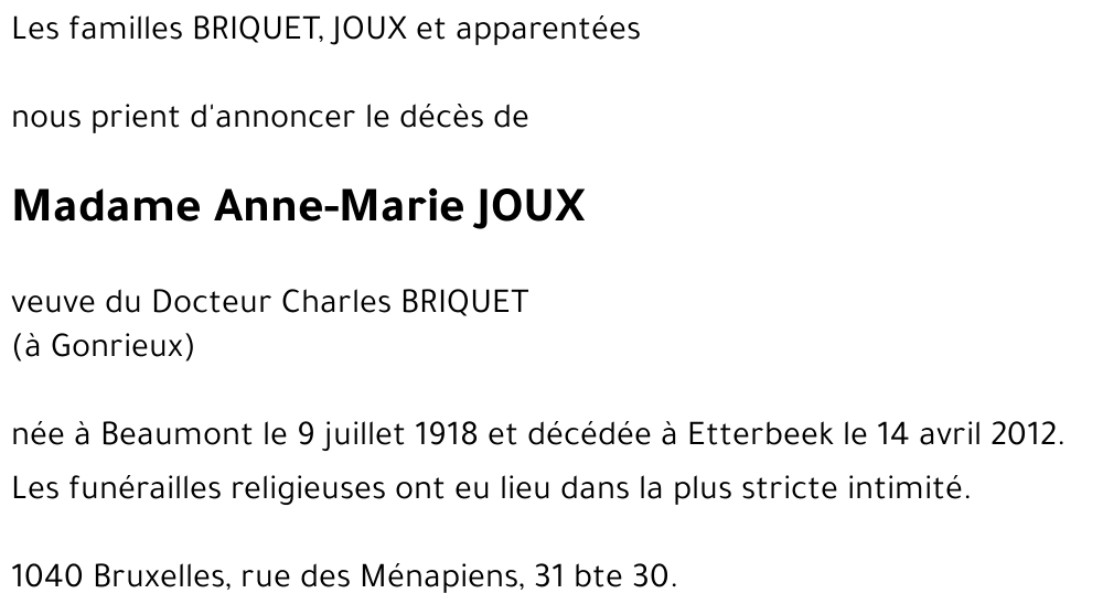 Anne-Marie JOUX