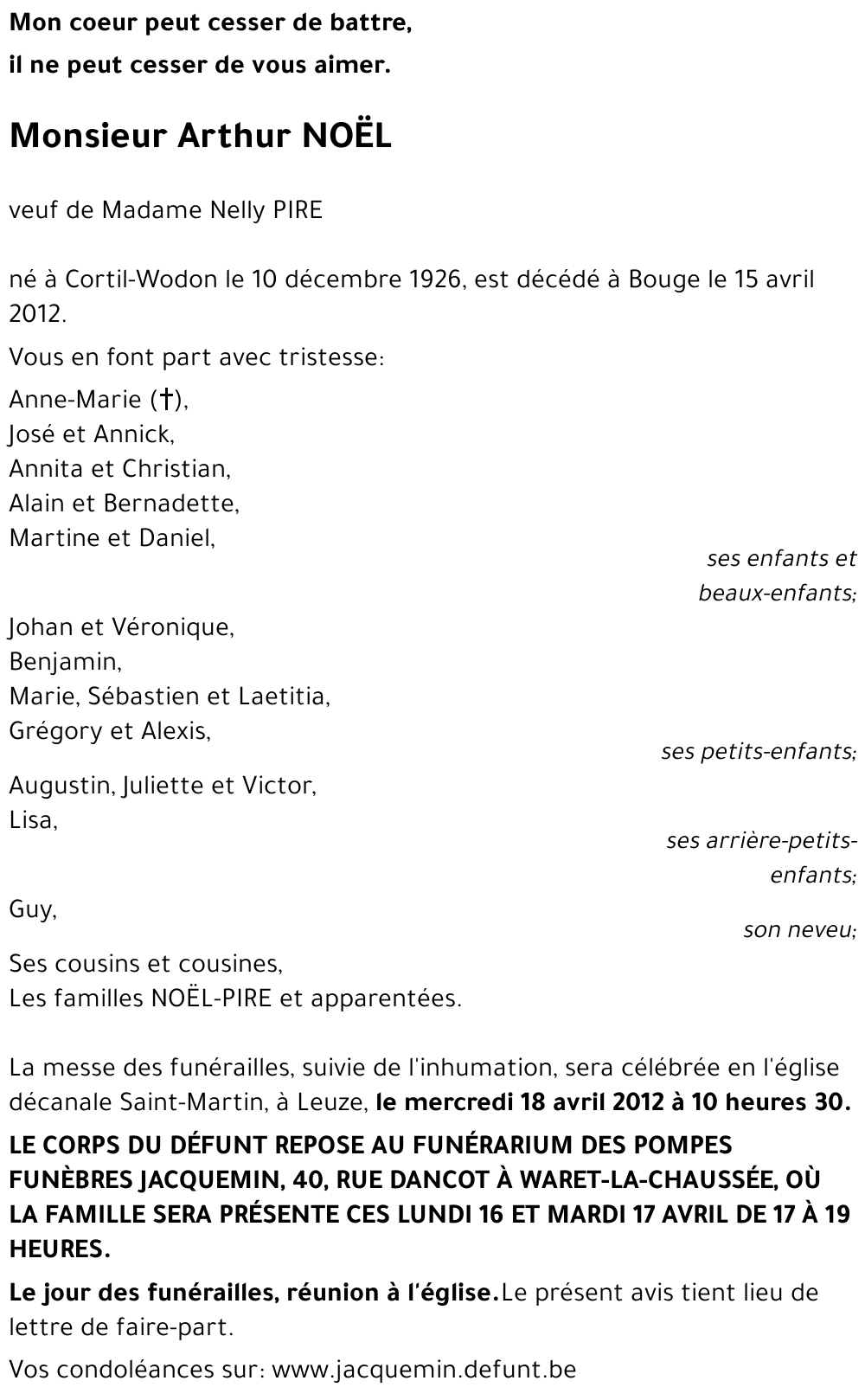 Arthur NOËL