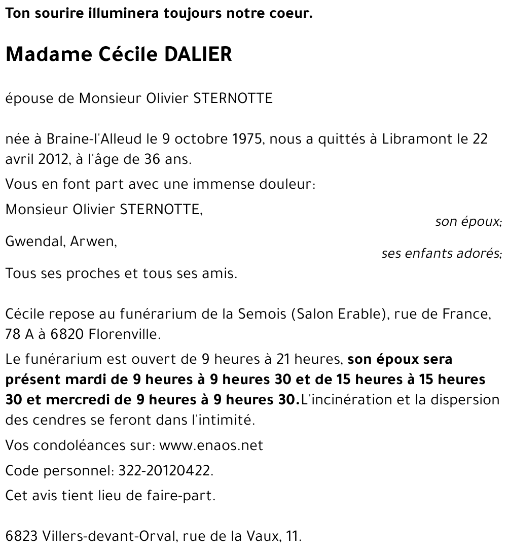 Cécile DALIER