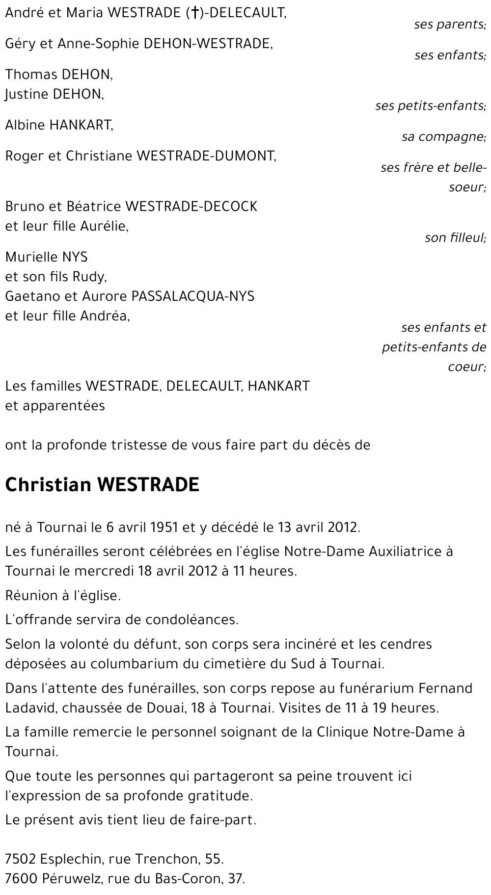 Christian WESTRADE