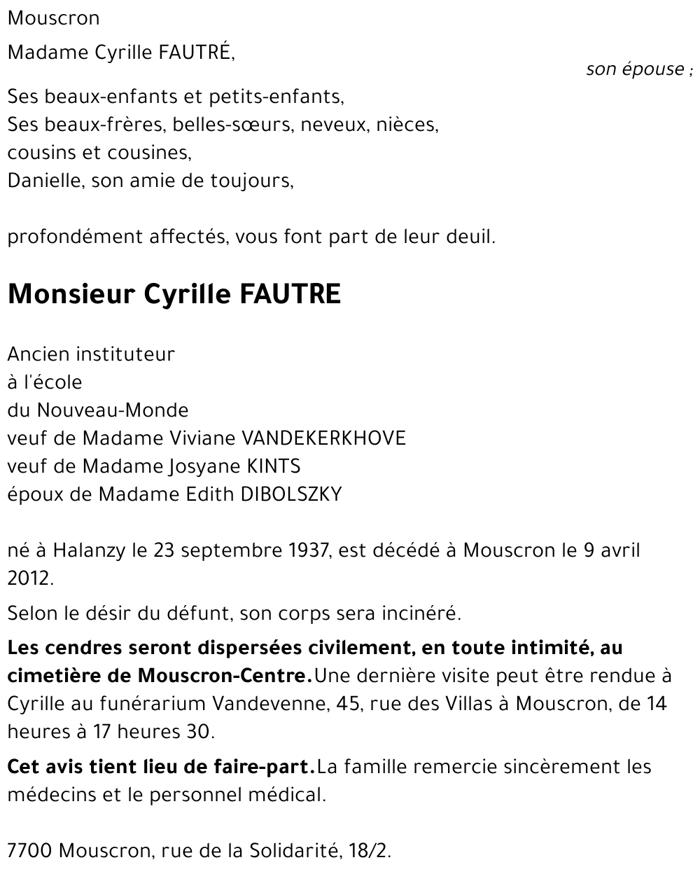 Cyrille FAUTRE