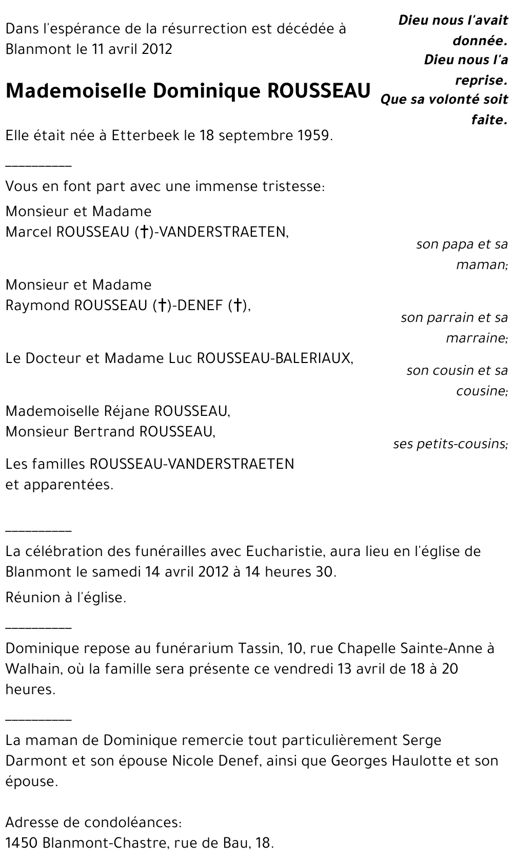 Dominique ROUSSEAU