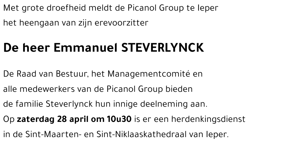 Emmanuel STEVERLYNCK
