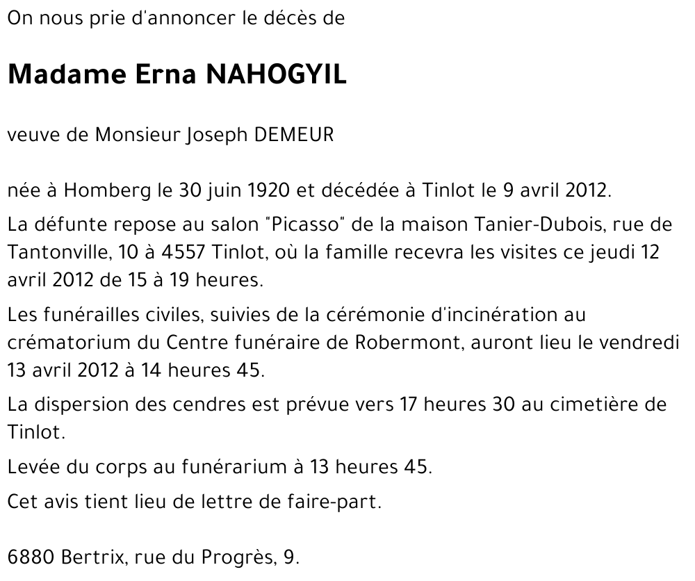 Erna NAHOGYIL